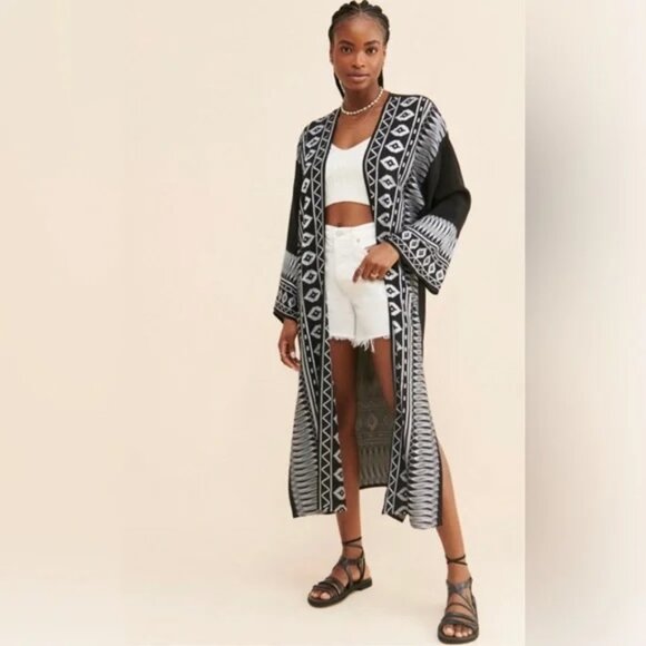 Anthropologie Ollari Embroidered Duster - Picture 3 of 7